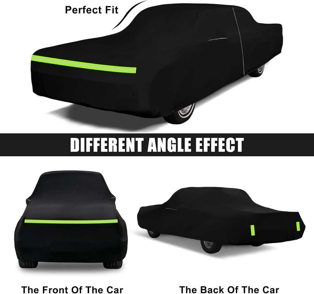 Cubierta impermeable para automóvil de reemplazo para Lincoln Continental Sedán/Coupé/Convertible/Hardtop de 1961-1968 y 1980, cubiertas clásicas para todo clima de 210T con interior de algodón y