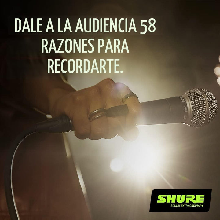 Micrófono SHURE, Negro