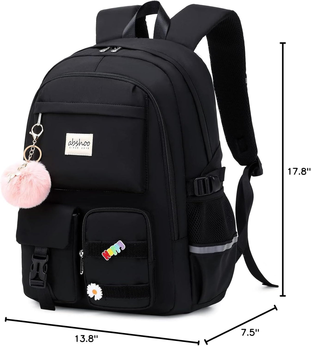 Mochila grande para estudiantes con laptop de abshoo para mujeres universitarias, Beige