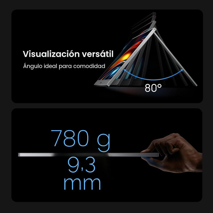 ARZOPA \u2013 Monitor portátil 16.1 pulgadas FHD 1080p, 100% sRGB,...
