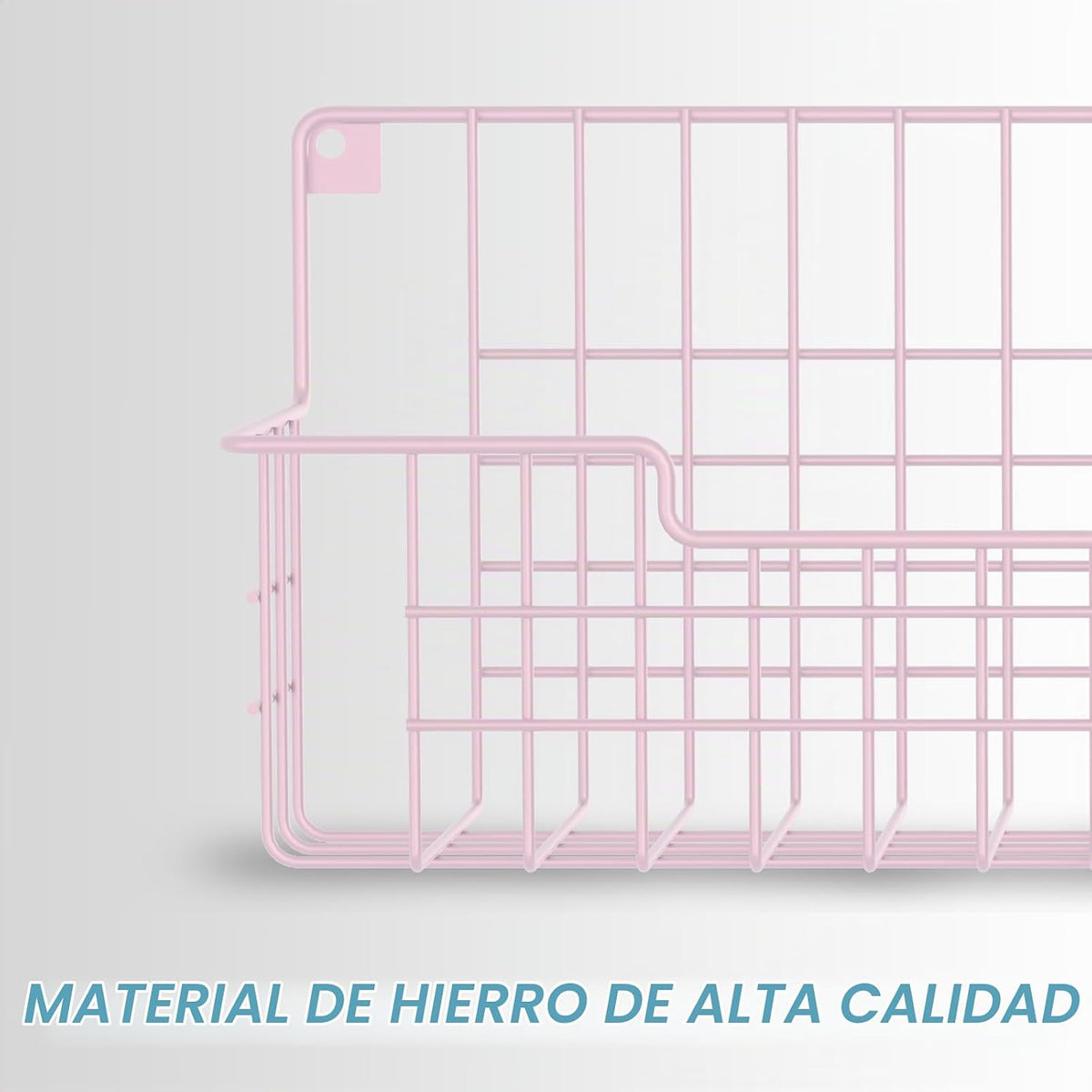 Estante para especias, paquete de 4 organizadores de condimentos montado en la pared para organización de almacenamiento de cocina, estante de metal para especias para gabinete, despensa, rosa