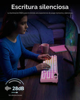 EWEADN V102 - Teclados inalámbricos, teclado para juegos de 98 tecl...