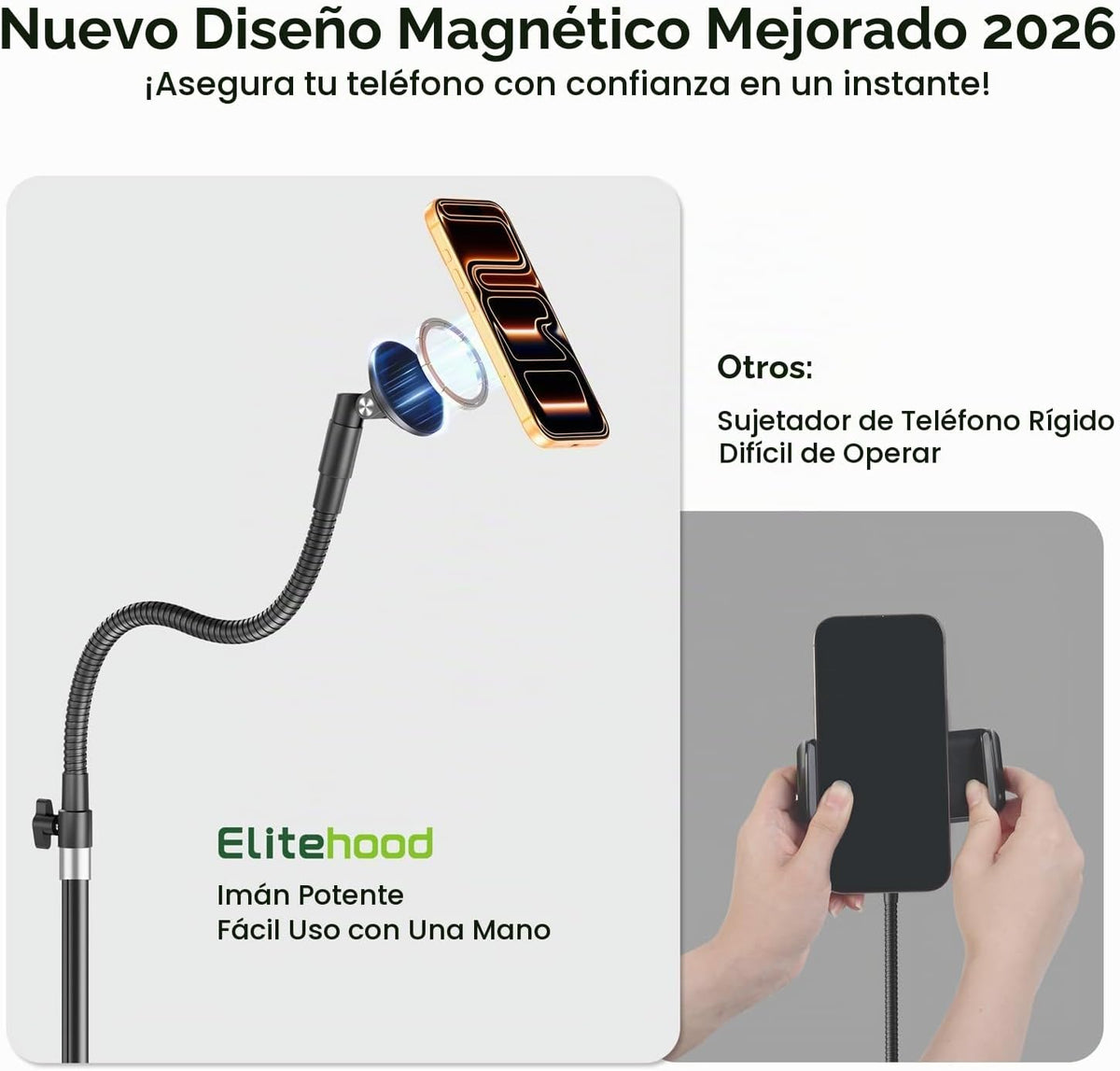 Elitehood Soporte magnético para trípode de teléfono Magsafe