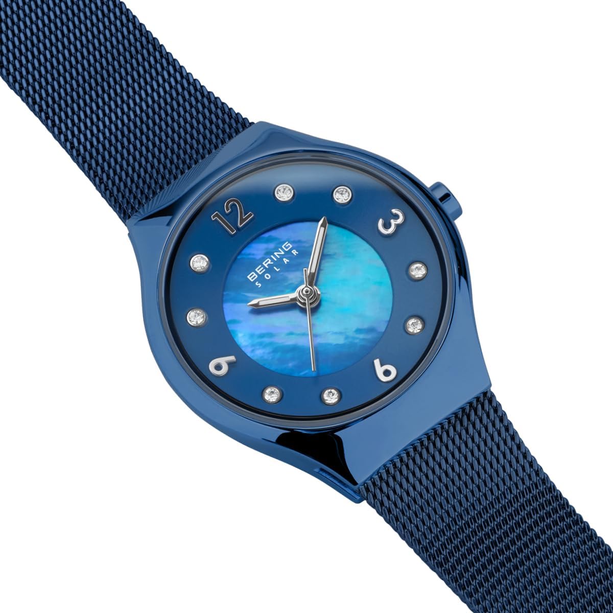 Bering Reloj Mujer Movimiento Solar - Colección Solar con Acero Inoxidable y Cristal de Zafiro 14427-XXX