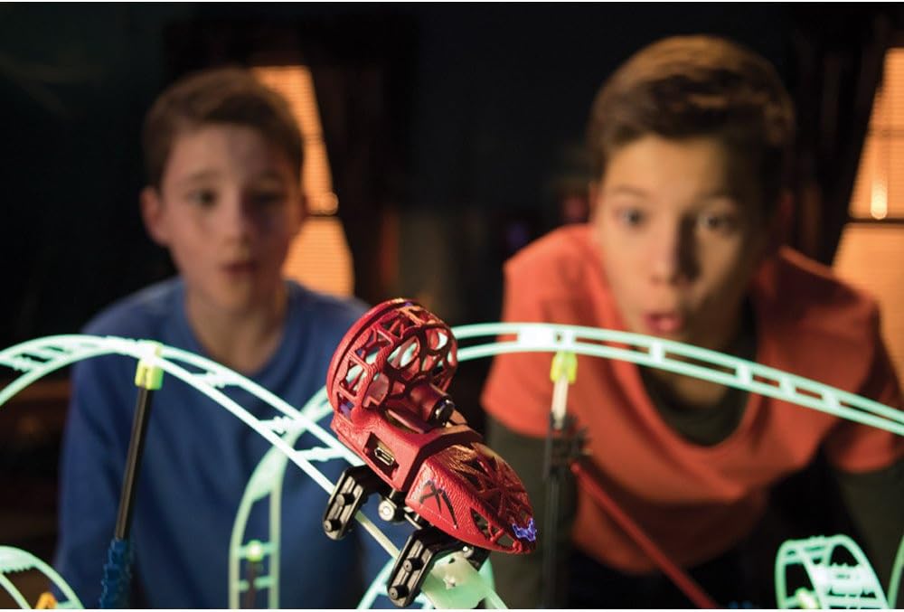 K'NEX Thrill Rides - Juego de construcción de montaña rusa Web Weaver, 439 piezas, a partir de 9 años, juguete educativo de construcción, multicolor