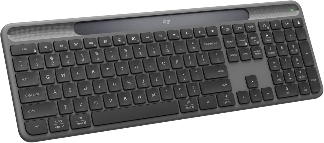 Logitech Signature Slim Solar+ Teclado Bluetooth inalámbrico K980,...