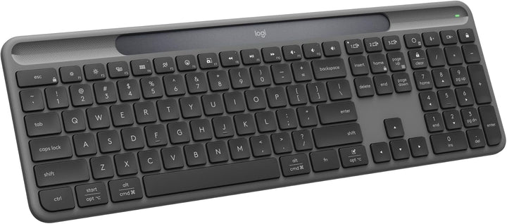 Logitech Signature Slim Solar+ Teclado Bluetooth inalámbrico K980,...