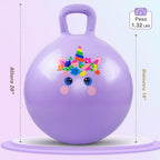 Pelotas Saltarinas para niños de 3 a 8 años, pelota saltarina de 18 pulgadas con asa, saltarín inflable de 18", juguetes de salto de 45cm, juguetes de salto de jardín, regalos para niñas y