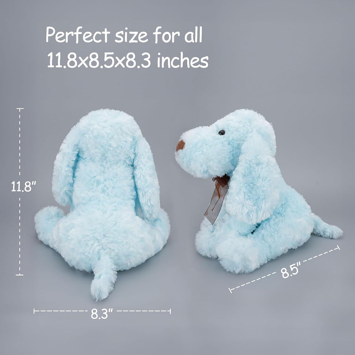 WEIGEDU Blue Goldendoodle Cachorro Perrito de Caniche Peludo Azul