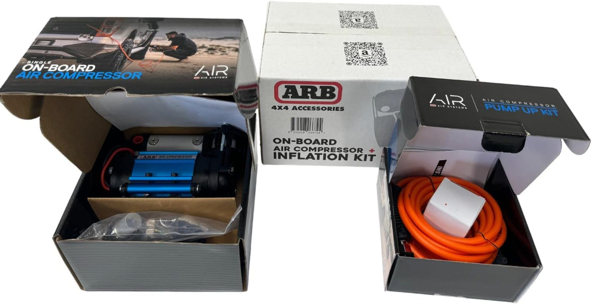 Kit de inflado ARB Compresor de aire y manguera de aire naranja Kit...