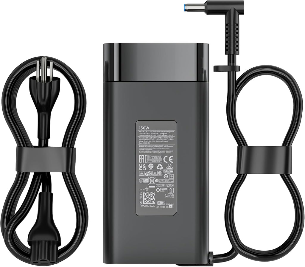 Cargador portátil de 150 W para HP ZBook OMEN Victus Pavilion Blue Tip