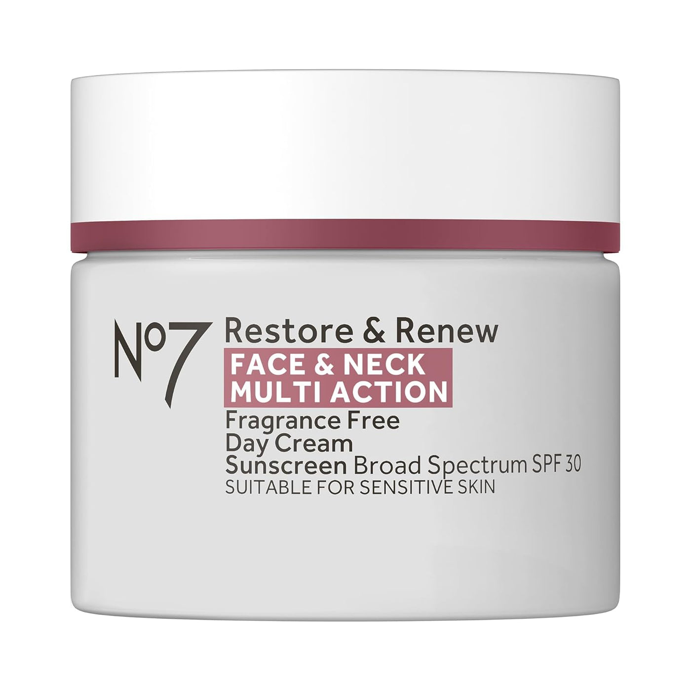 No7 Restore &amp; Renew Multi Action Face &amp; Neck SPF 30 Day Cre...