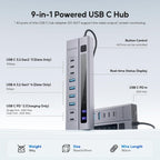 PULWTOP, BH-221D, hub USB 3.2, alimentado