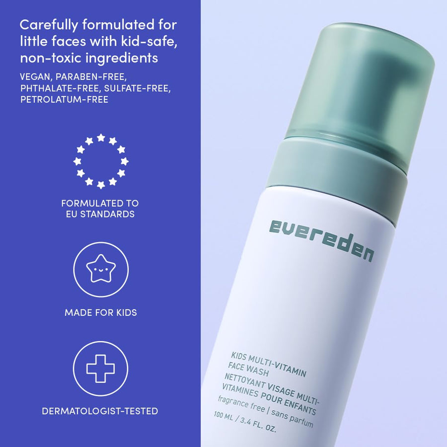 Evereden - Jabón facial para niños sin fragancia: 100 ml. | Cuidado...