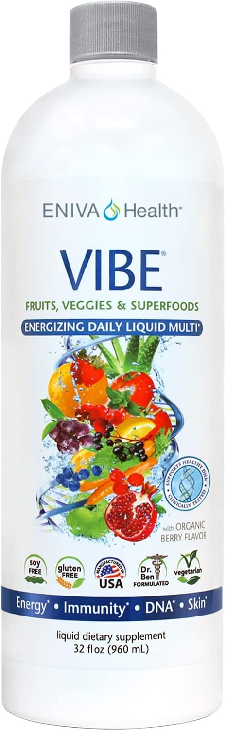 Eniva Health Vibe Liquid Multivitamins Suplementos minerales con vi...