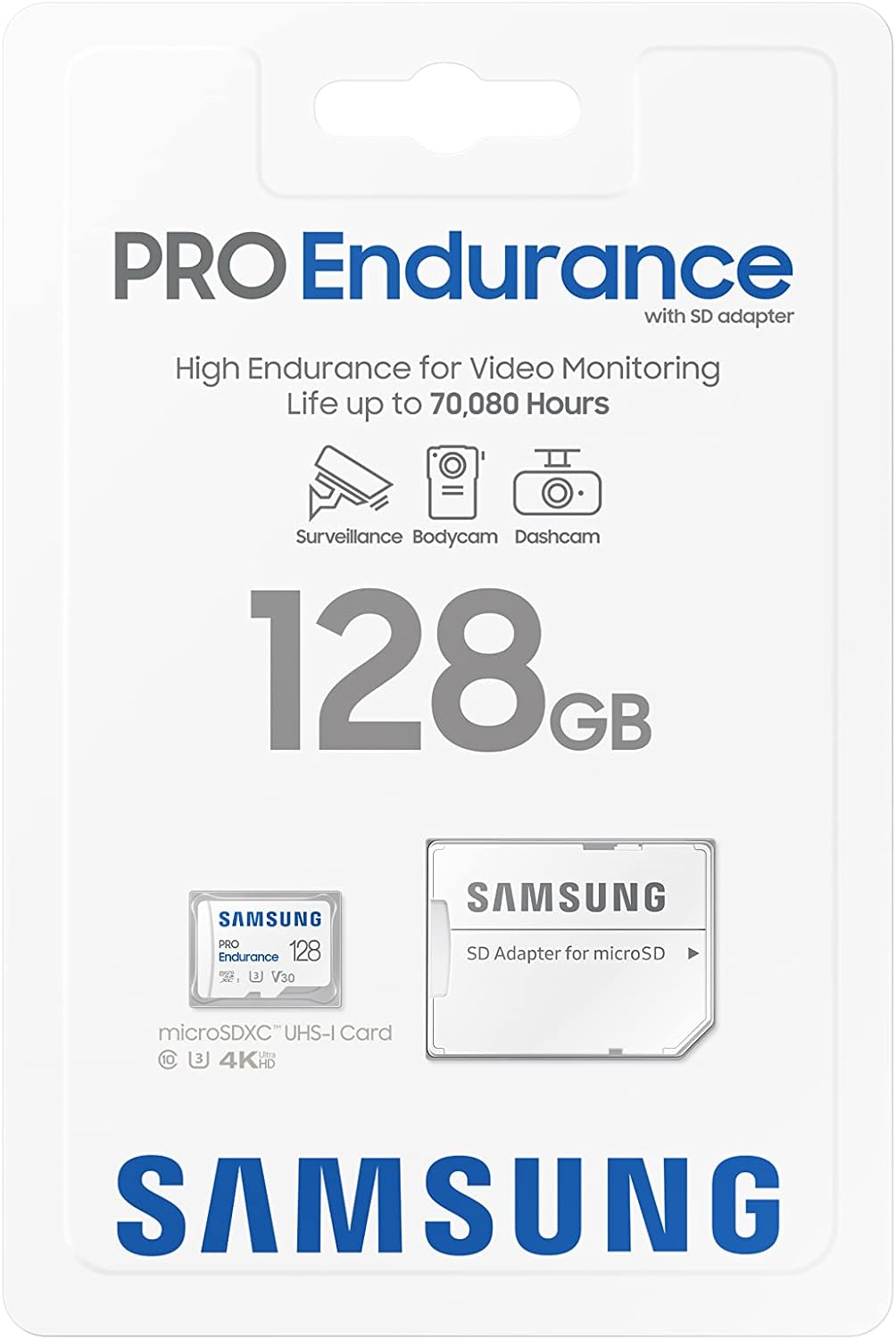 Samsung PRO Endurance - Tarjeta de memoria microSDXC de 128 GB con