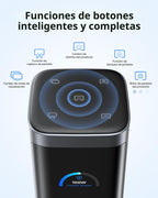 RayCue Estación de acoplamiento USB C, pantalla triple 15 en 1 con 5 botones de acceso directo, pantalla inteligente, DP y HDMI, 10G USB A/C, Gigabit Ethernet, 100 W PD, audio, estación de
