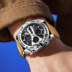 OLEVS Relojes para Hombre Moda Fecha Regalo Cronógrafo Reloj para Hombre Gran Negocio Digital Calendario Resistente al Agua Reloj de Muñeca para Hombre