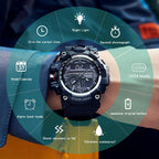 Relojes para Hombre Deportivos al Aire Libre, Resistente al Agua, Militar, Fecha, Multifunción, Tácticas, Pantalla LED, Alarma, Cronómetro para Hombre 3133