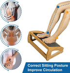 Lámpara StrongTek Reposapiés ergonómico debajo del escritorio, reposapiés de oficina de madera de 3 alturas ajustables, gran superficie antideslizante, mejora la postura y la circulación sanguínea, hasta 400