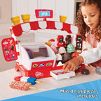 Casdon Juego oficial de heladería | Juguete de simulación de helados para niños mayores de 2 años | con buen humor, paleta, magnum, Klondike y Breyers