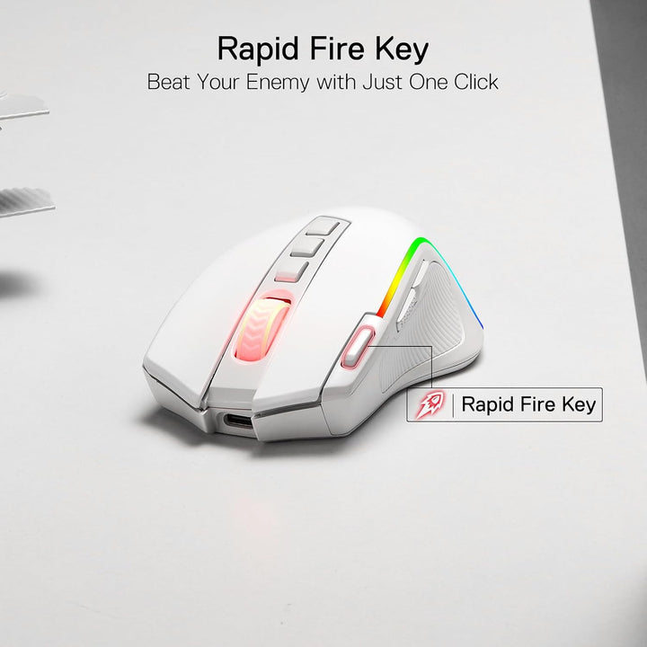Redragon M612 PRO RGB - Mouse para videojuegos, 8000 DPI, con cable...