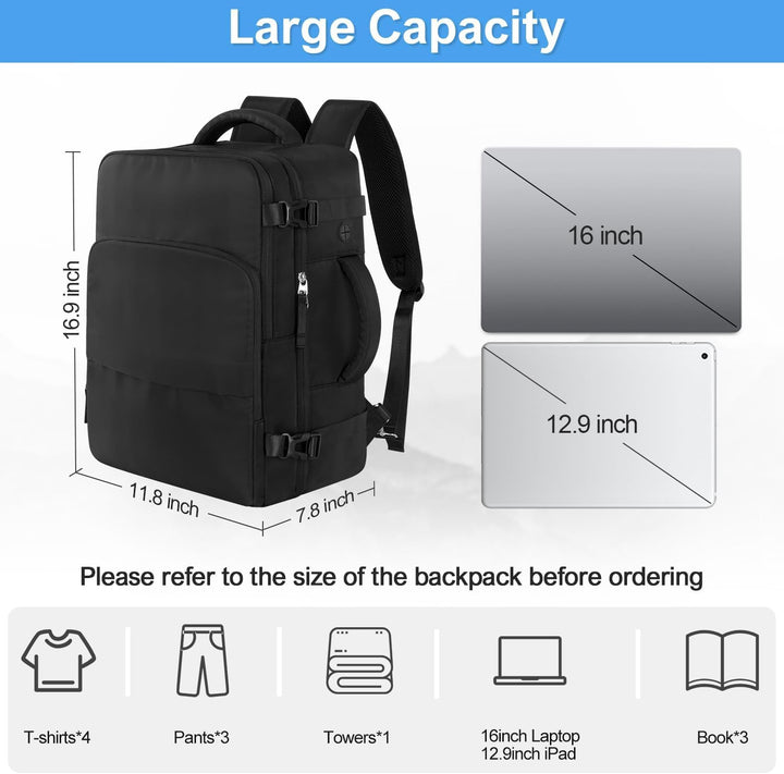 Sinaliy Mochila de viaje para hombres y mujeres, bolsa de viaje par...