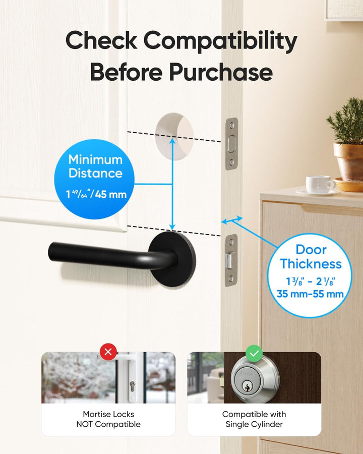 eufy Security Smart Lock C220, cerradura de puerta de entrada sin l...
