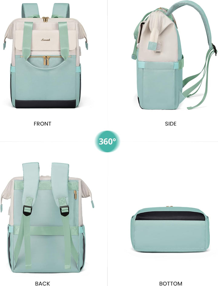 LOVEVOOK Mochila para Portátil para Mujeres, Mochila de Trabajo Con...
