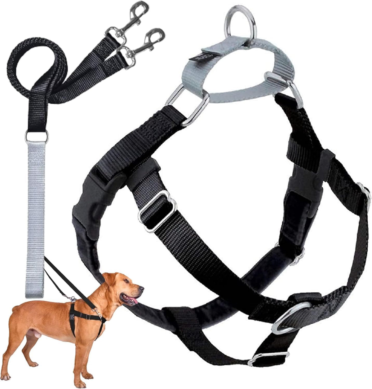 2 Hounds Design Freedom - Arnés y correa para perro sin tirones