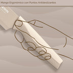 Brewin - Juego de cuchillos de cocina de 8 piezas con bloque universal y