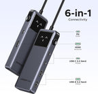 UGREEN Uno 6 en 1 USB-C Hub 10Gbps Data 4K @60Hz HDMI