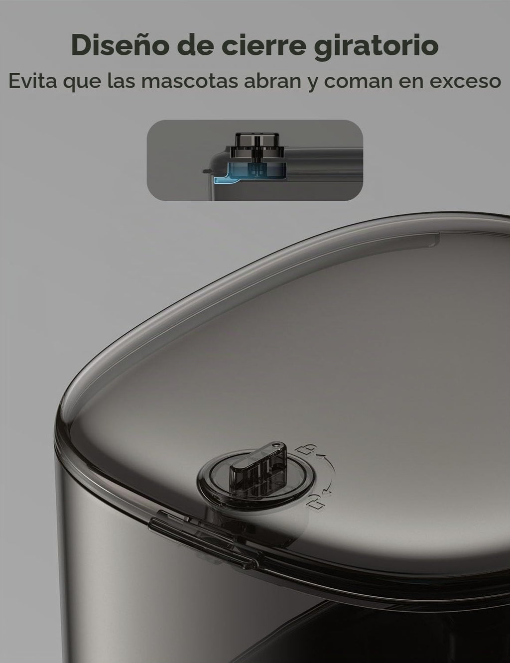 WOPET Comedero automático para gatos de 6 litros, alimentador automático WiFi para perros con control de aplicación para alimentación remota, dispensador de comida para gatos con sensor de alimentos