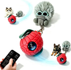 Nicoypole - Pelota de juguete automática inteligente para gatos y perros, juguete eléctrico interactivo recargable para mascotas, control remoto, pantalla LCD, canción de pájaro integrada, juego de