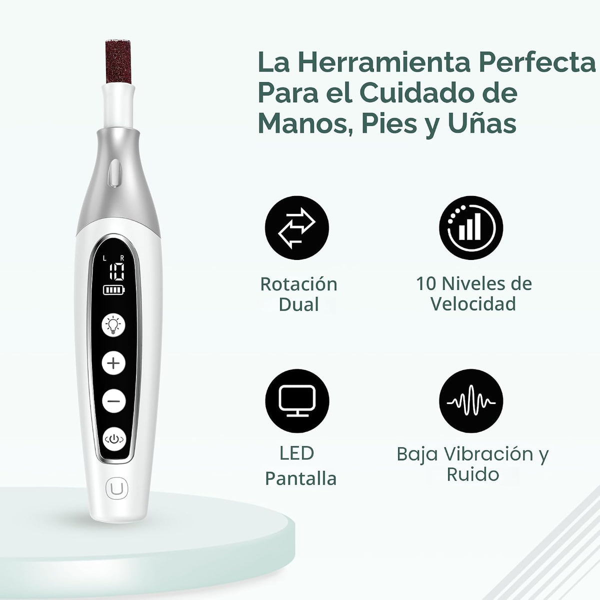 Kit Profesional de Manicura y Pedicura PediLux Pro, Juego de Lima d...
