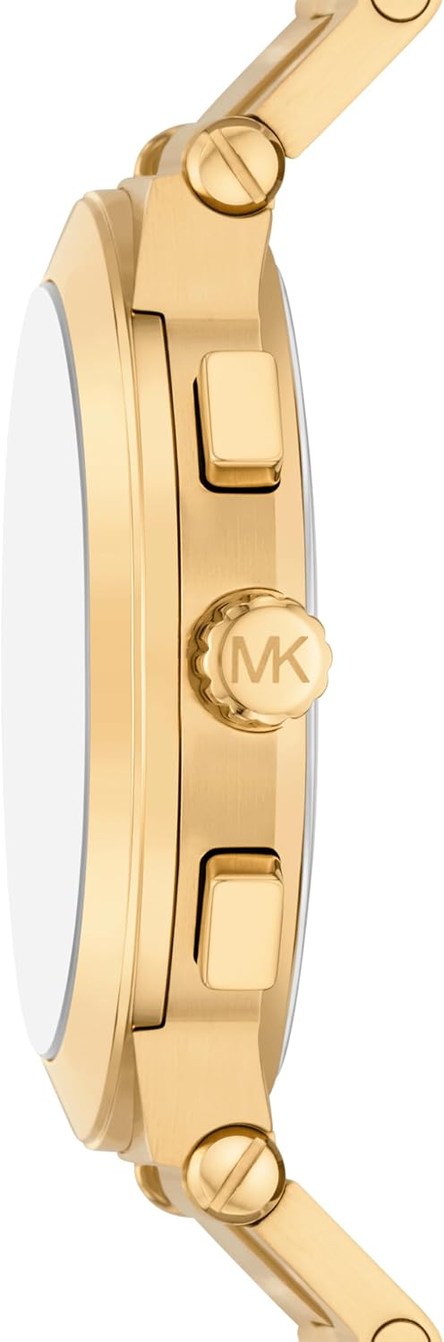 Reloj de hombre Michael Kors Billie Chronograph en tono dorado de acero inoxidable y juego de pulsera (Modelo: MK9270SET)