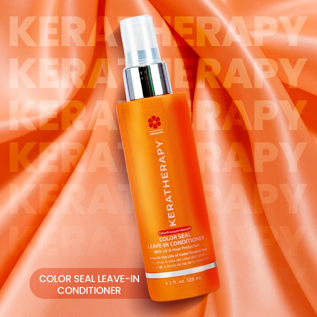 KERATHERAPY Color Seal - Acondicionador sin enjuague en aerosol, 4....