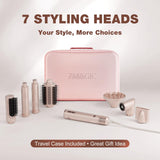 7MAGIC Estilizador de cabello y cepillo secador de cabello 7 en 1,...