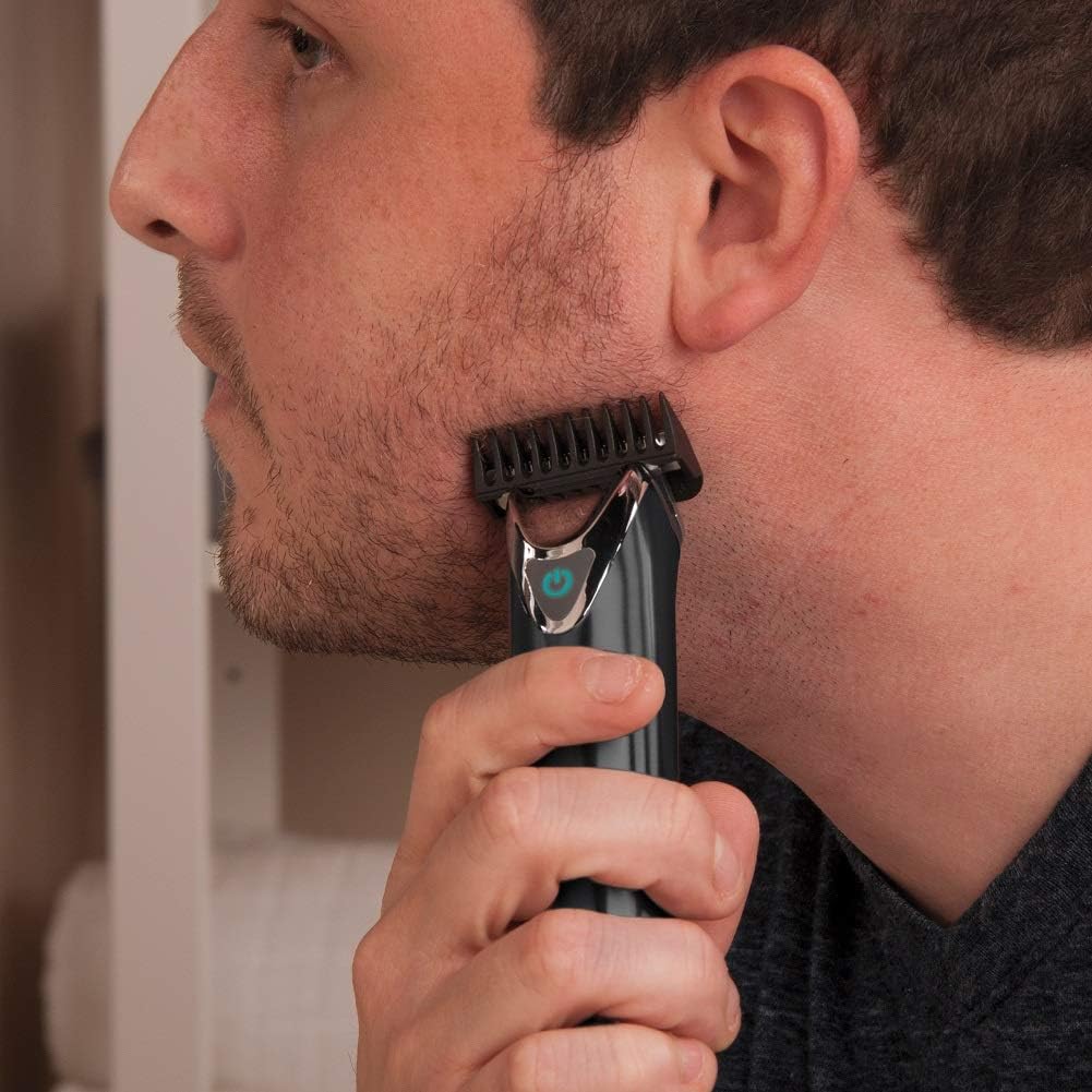 Wahl Recortadora de Barba de Acero Inoxidable con Iones de Litio 2....
