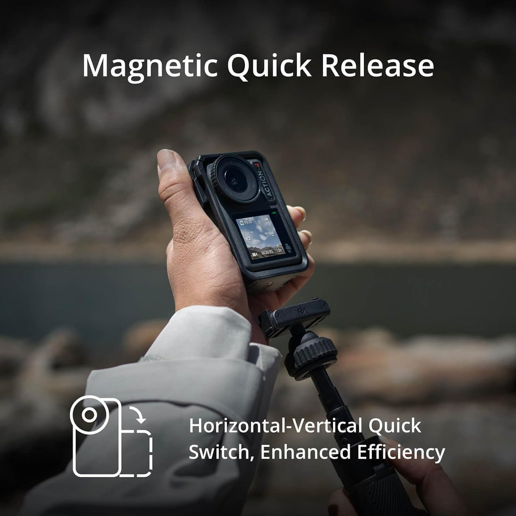 DJI Osmo Action 4 - Paquete de cámara de acción impermeable, sensor de 1"