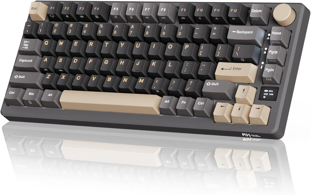 RK ROYAL KLUDGE Teclado Mecánico Inalámbrico M75 2.4Ghz\/BT5.1\/USB...