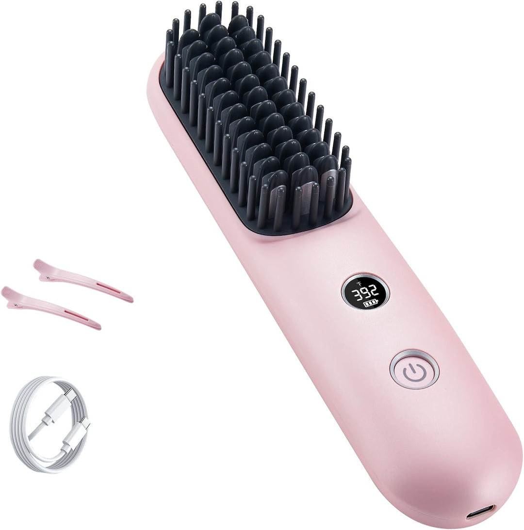 STUDLLY Alisador Rizador de Cabello Inalámbrico con Pantalla LCD 2...
