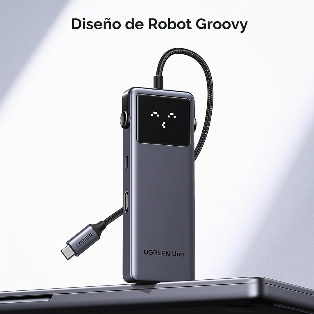 UGREEN Paquete de banco de energía con uno 6 en 1 USB-C Hub 10Gbps...