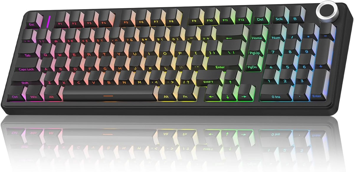 AULA F99 Pro Teclado mecánico inalámbrico - Versión silenciosa, BT5...