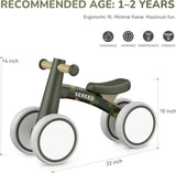 SEREED - Bicicleta de equilibrio para bebés de 1 año, niños y niñas...
