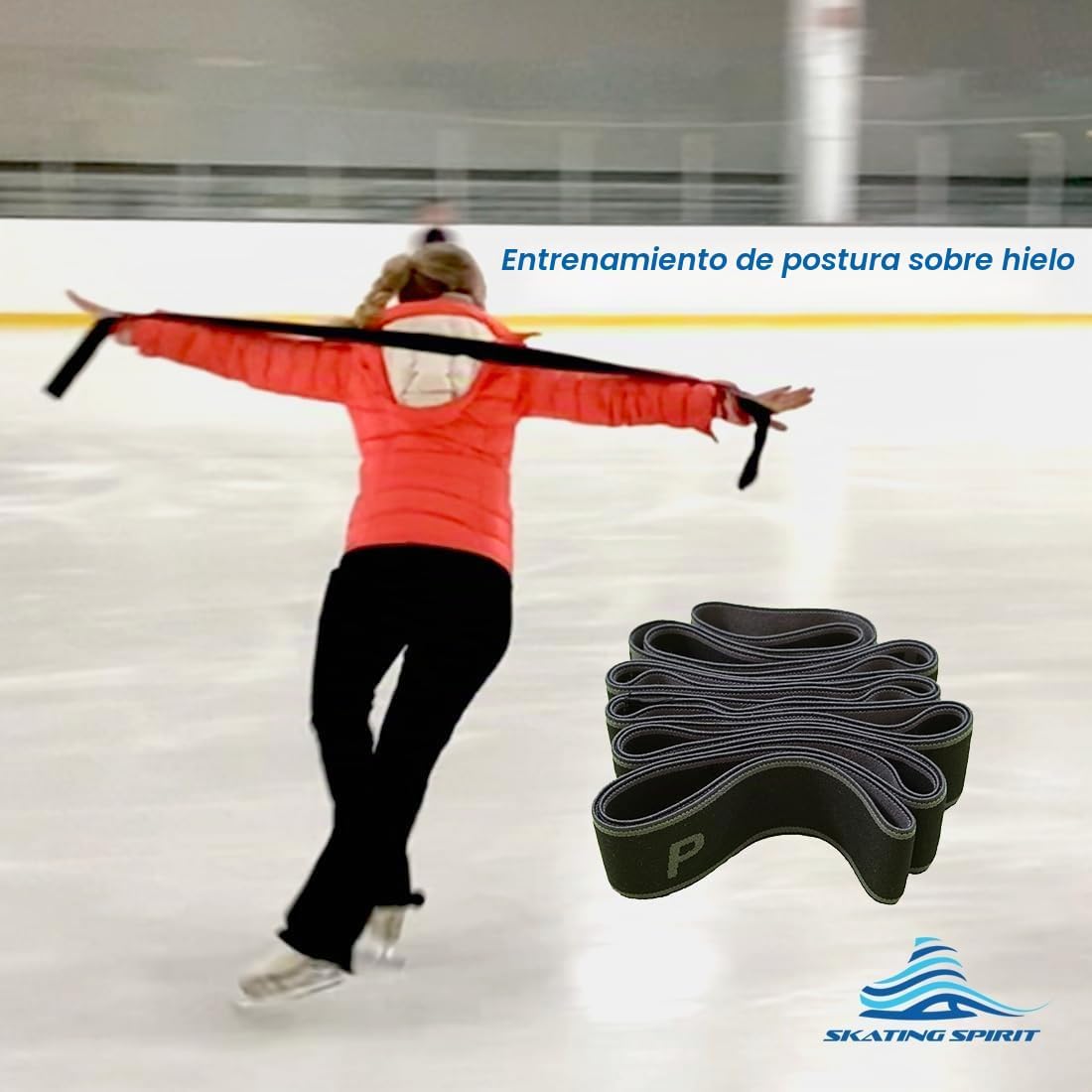 Banda de bucle de resistencia para entrenamiento de postura de patinaje artístico