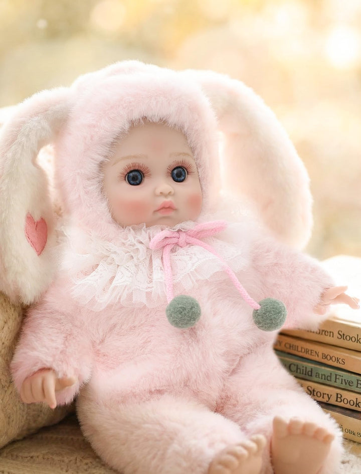 Cloveray Muñecas de bebé, muñeca realista de cuerpo suave de 15 pul...