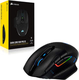 Corsair Dark CORE RGB PRO SE - Ratón inalámbrico FPS\/MOBA para jue...