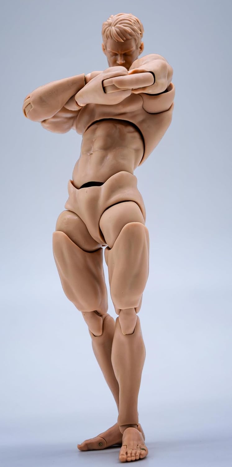 Fremego Figura de acción masculina a escala 1\/12, figura de 6 pulg...