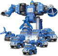 Drefirsa 5-en-1 Camiones Transformar Espacio Exterior Robot Juguete, Robot